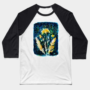 Botanical cyanotype floral Baseball T-Shirt